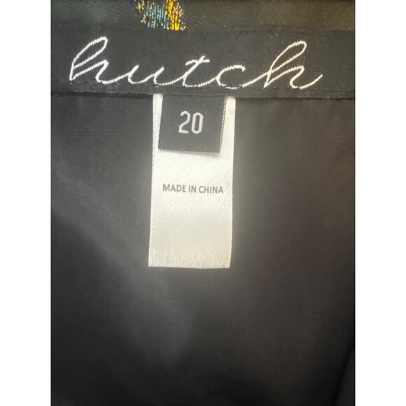 Hutch Black Size 16 Strapless Dress With Multicolor Bird Print Size - Picture 4 of 16